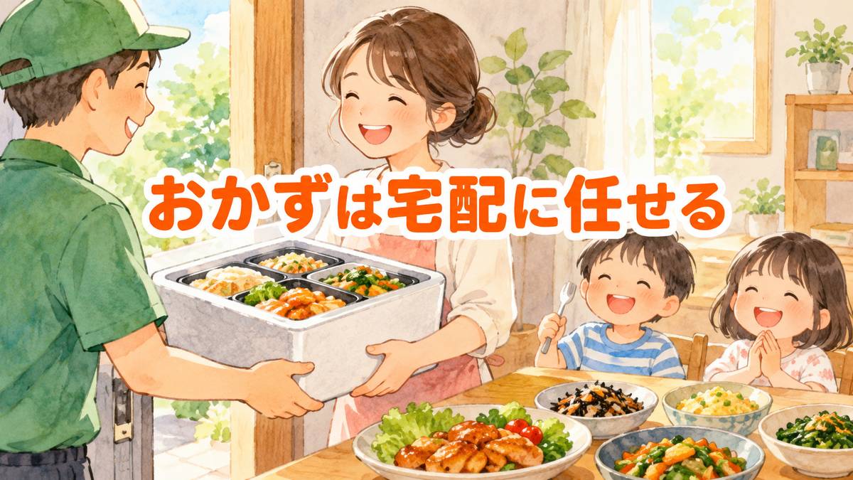 おかずは宅配に任せる