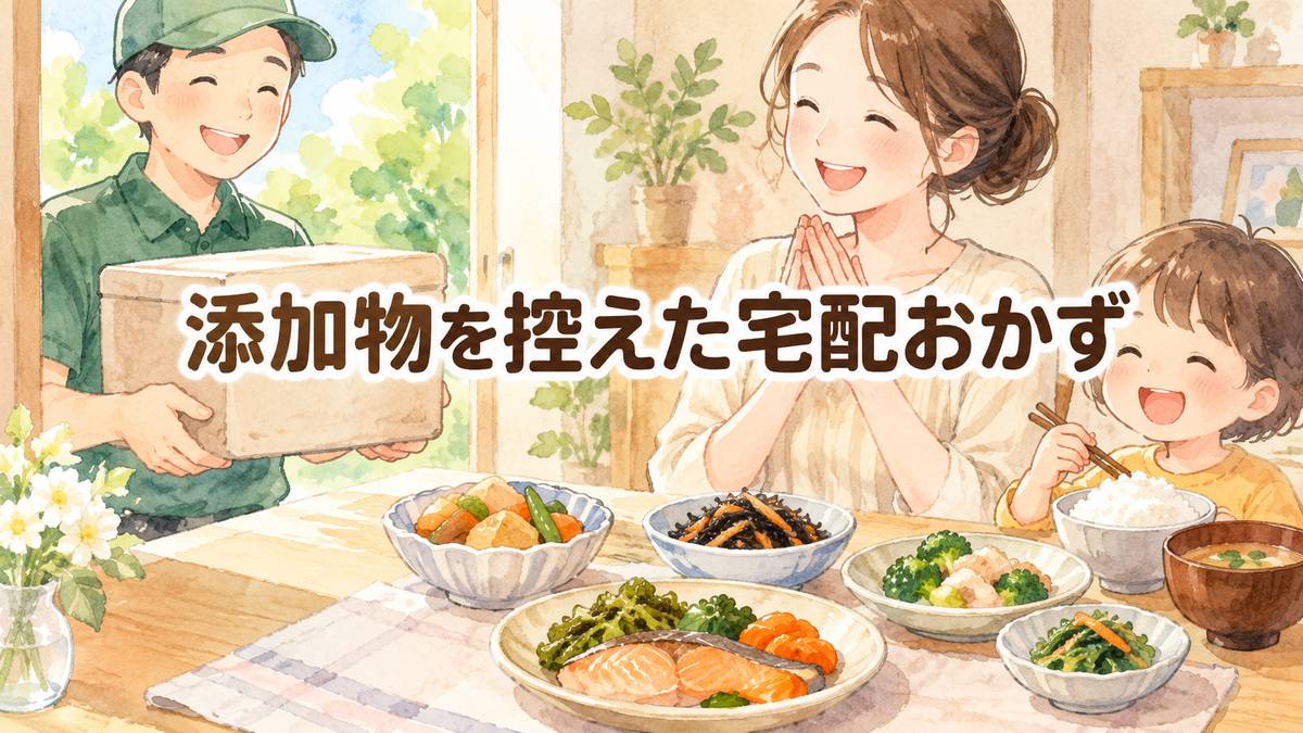 添加物を控えた宅配おかず