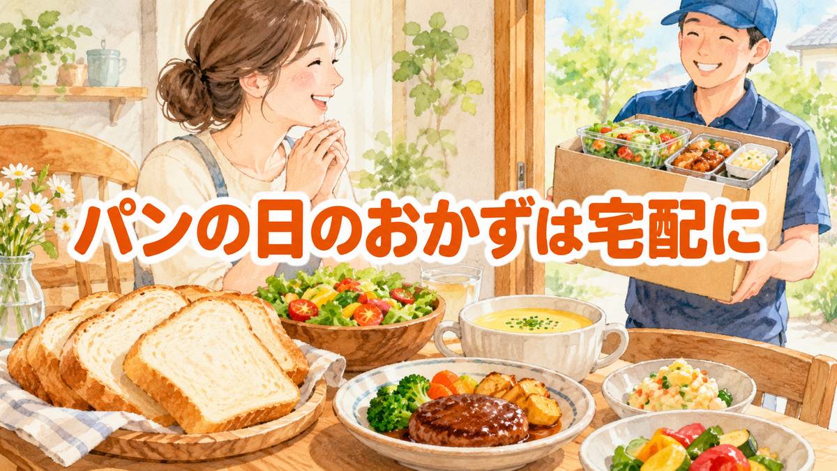 パンの日のおかずは宅配に