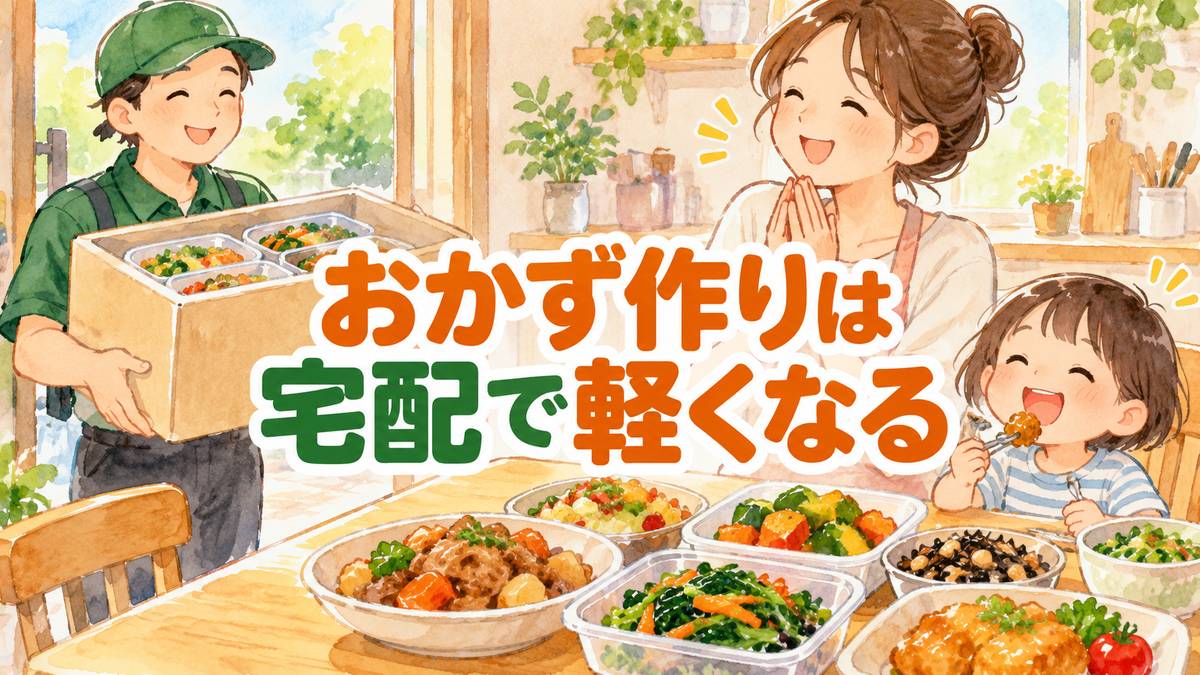 おかず作りは宅配で軽くなる