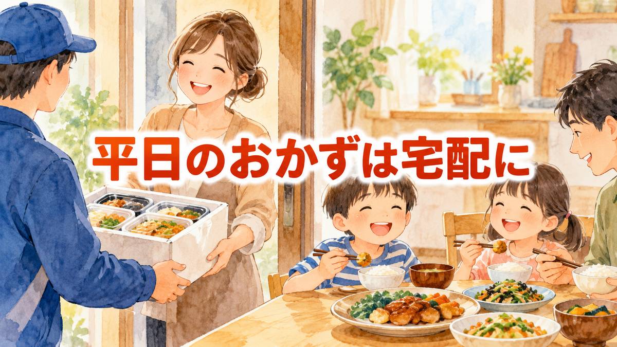 平日のおかずは宅配に